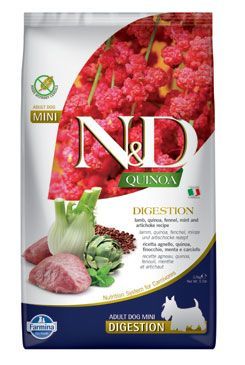 N&D Quinoa Dog Digestion Lamb & Fennel Mini 800g