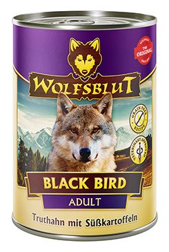 Wolfsblut Dog Adult Black Bird konzerva 395g