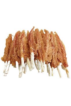 Pochoutka kuřecí filety na tyčce z buvolí kůže 18cm 500g