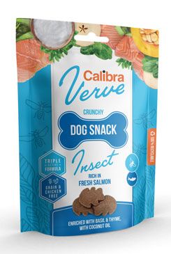 Calibra Dog Verve crunchy Snack Insect&salmon 150g