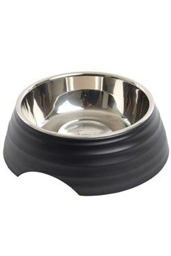 Miska melamin frosted ripple bowl 350ml černá Buster