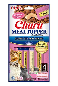 Churu Cat meal topper tuna with salmon recipe 4x14g