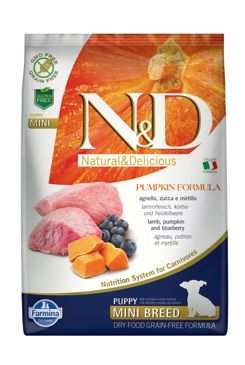 N&D Pumpkin Dog Puppy Mini Lamb & Blueberry 2,5kg