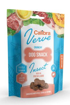 Calibra Dog Verve crunchy Snack Insect&fresh Lamb 150g