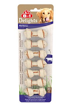 Kost žvýkací Delights Beef XS 7ks