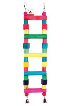 Hračka pro exoty maxi žebřík  2x zvonek