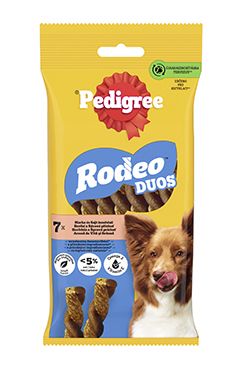 Pedigree pochoutka Rodeo duo hovězí a sýr 123g