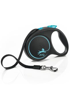 Vodítko Flexi Black Design M pásek 5m/25kg modrá new