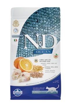 N&d Ocean Cat Lg Adult Codfish & Orange 1,5kg