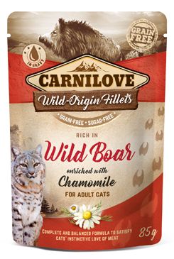 Carnilove Cat Pouch wild boar & chamomile 85g