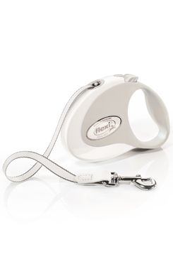 Vodítko Flexi Style S pásek 3m/12kg bílá new