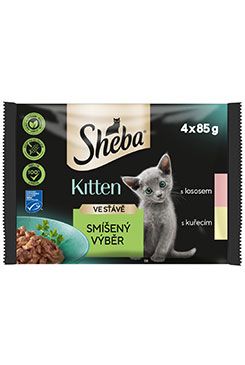 Sheba kapsa junior mix výběr 4x85g