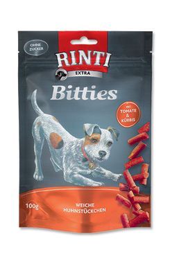 Rinti Dog Extra Mini-bits pochoutka rajče dýně  100g