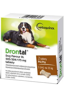 Drontal Dog Flavour XL pro psy 2 tablety
