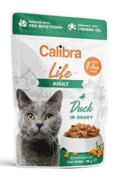Calibra Cat Life kapsa Adult Duck In Gravy 85g
