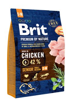 Brit Premium Dog By Nature Senior S M 3kg