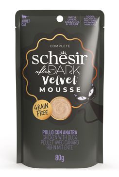 Schesir Cat Kapsa After Dark Velvet mousse Kuře/kachn80g