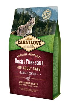 Carnilove Cat duck&pheasant adult hairball control 2kg