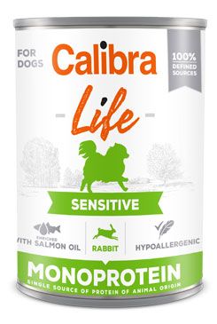 Calibra Dog Life  konzerva sensitive Rabbit 400g