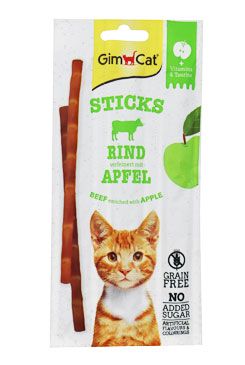 Gimcat Superfood duo-sticks hovězí a jablko 3ks