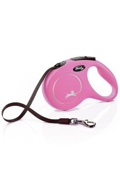 Vodítko Flexi Classic M pásek 5m/25kg růžová