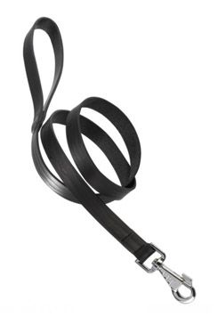 Vodítko kožené natural G 120cmx15mm černé