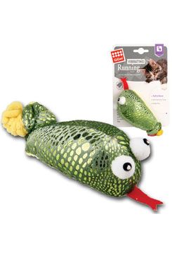 Hračka kočka Gigwi vibrační running had zelený catnip