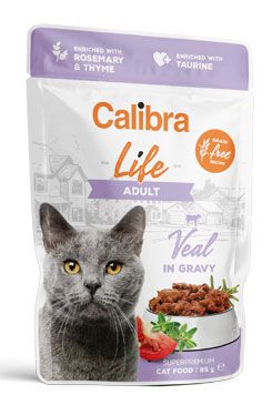 Calibra Cat Life kapsa Adult Veal In Gravy 85g