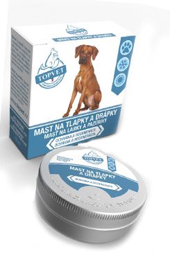 Mast na tlapky a drápky pro psy Topvet 50ml