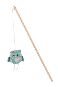 Hračka kočka udice Ethicat Leaf sova catnip Zolux