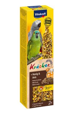 Vitakraft Bird Kräcker parrot african honey  tyčinka 2ks