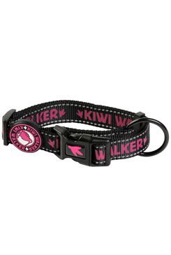 Obojek nylon 52-65cm/3cm růžová Kiwi