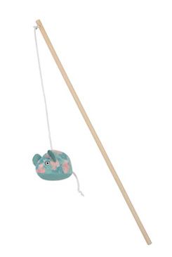 Hračka kočka udice Ethicat leaf myš catnip Zolux