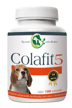 Colafit 5 na klouby pro psy barevné 100 tablet