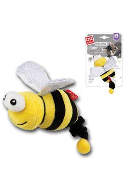 Hračka kočka Gigwi vibrační running včela žlutá catnip