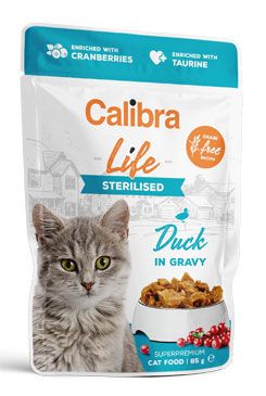 Calibra Cat Life kapsa Sterilised Duck In Gravy 85g