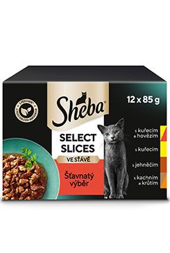 Sheba kapsa šťavnatý výběr ve šťávě 12x85g