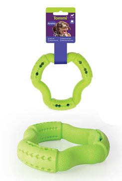 Hračka pes aroma triangle pamlskovník zelený 14,5cm