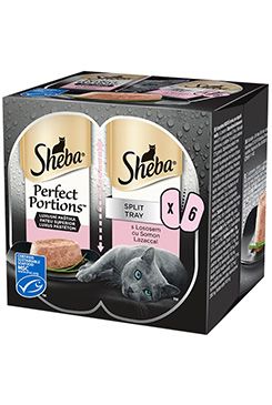 Sheba kapsa Perfect Portions s lososem 3x75g