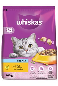 Whiskas Dry Sterile S Kuř. 800g
