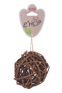 Hračka hlodavec Ehop koule z tmavého ratanu Zolux