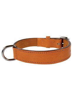 Obojek pes pravá kůže 80cm světlehnědý Zolux