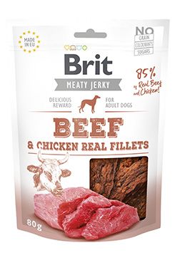 Brit Jerky Beef Fillets 80g