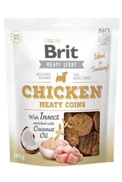 Brit Jerky Chicken With Insect Meaty Coins  200g