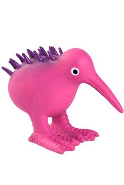 Whistle hračka pes latex pískací růžová 8,5cm Kiwi