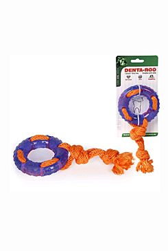 Hračka pes denta Roo záchranný kruh 22cm/9,5cm