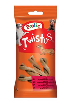Frolic Pochoutka Twistos 6ks S Hovězím