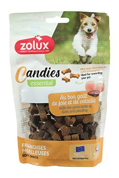 Pochoutka Pes Candies kostičky drůbež játra 150g Zolux