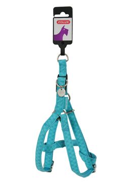 Postroj pes Mac Leather tyrkysová 25mm Zolux