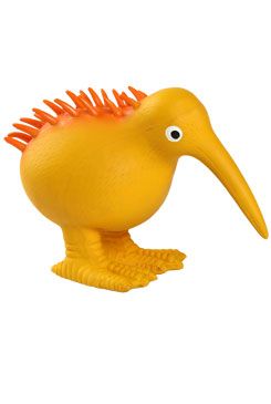 Whistle hračka pes latex pískací oranžová 8,5cm Kiwi